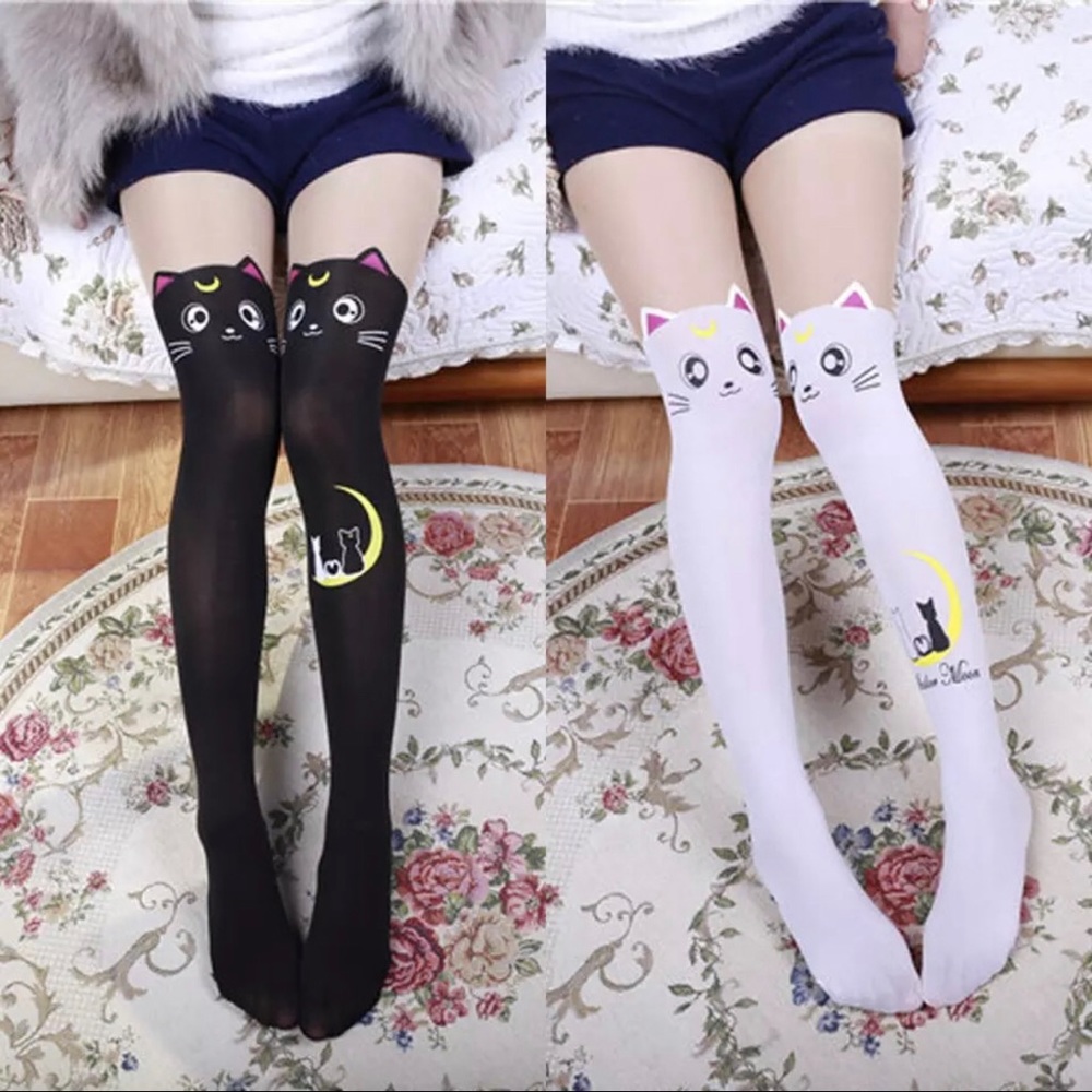 2 Pairs of Cute Sexy Cat Stockings Pantyhose